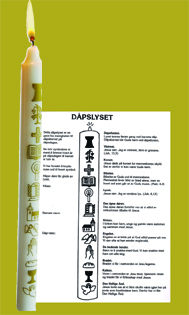 Dåpslys 12 symboler